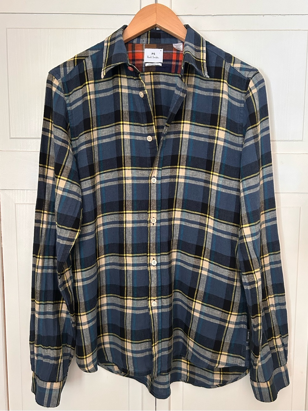 Paul Smith Mens Size M Tailored Fit Long Sleeve Button Down Plaid Shirt - Picture 2 of 12